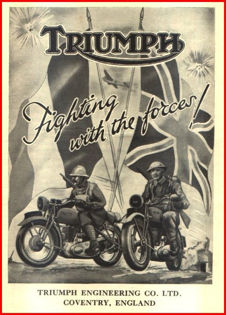 Triumph at war ad
